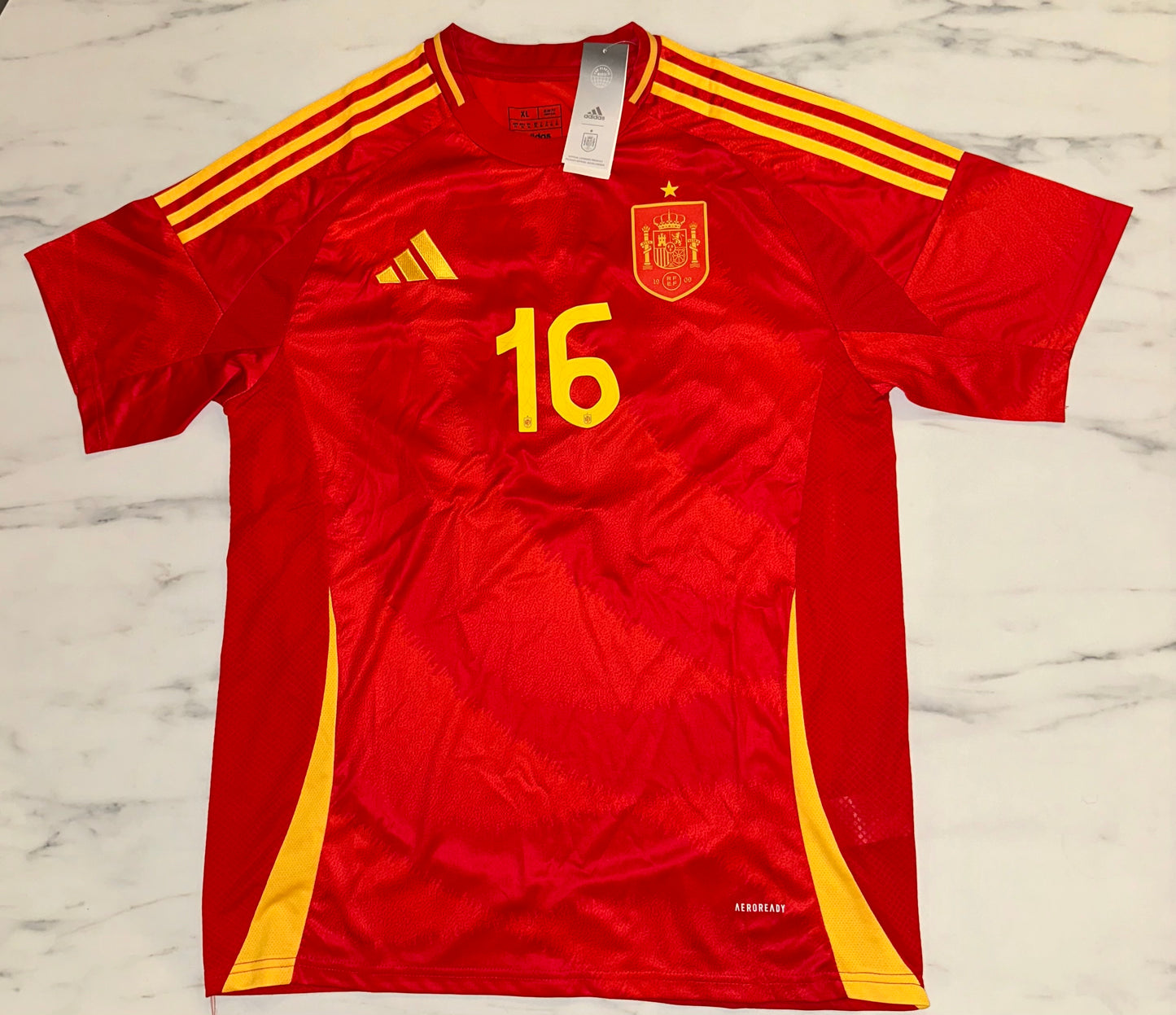 Španija Euro 2024 Domaći Dres - RODRI 16