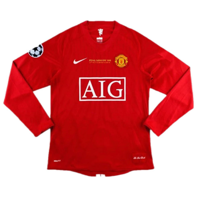 Retro domaći dres Manchester Uniteda s dugim rukavima za finale Lige prvaka 2007/08