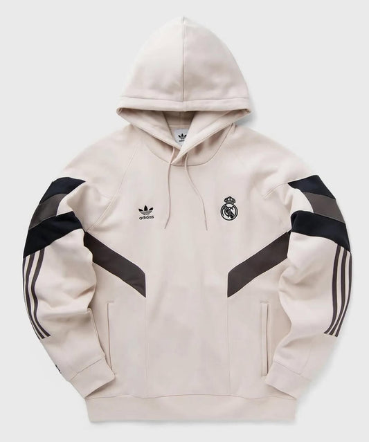 Real Madrid Beige Dukserice Od 100% Pamuka