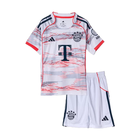 Bayern Munich Away Soccer Jersey Kit 2025/26 Kids(Jersey+Shorts)