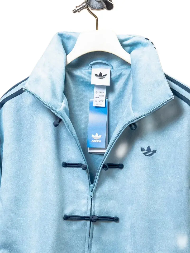 Svijetloplava Crna Kineska Jakna