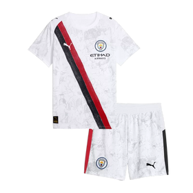 Manchester City Soccer Jersey Kit 2025/26 Kids(Jersey+Shorts)
