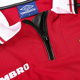 Retro Manchester United Home Long Sleeve Jersey 1998/00