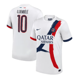 PSG Jersey Custom O.DEMBÉLÉ #10 Soccer Jersey Away 2024/25 - UCL