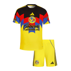 Club America Home Soccer Jersey Kit 2025/26 Kids(Jersey+Shorts)