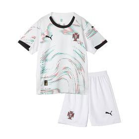 Portugal Away Soccer Jersey Kit 2025 Kids(Jersey+Shorts)